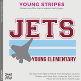 Dri-Fit Tee - Cardinal (Young Stripes #143772)