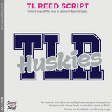 Vintage Tee - Navy Frost (TL Reed Script #143777)