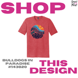 Vintage Tee - Red Frost (Bulldogs in Paradise #143820)