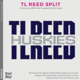 3/4 Sleeve Baseball Tee - Heather Grey / Navy (TL Reed Split #143909)