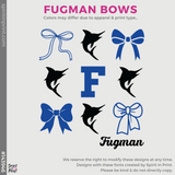 3/4 Sleeve Baseball Tee - White / Black (Fugman Bows #143946)