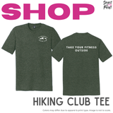 W6 Hiking Club Tee - Forest Green