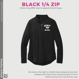 1/4 Zip Long Sleeve - Black or Grey (Reedley Softball)