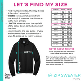 1/4 Zip Sweatshirt - Black (Hirayama Mascot #143894)