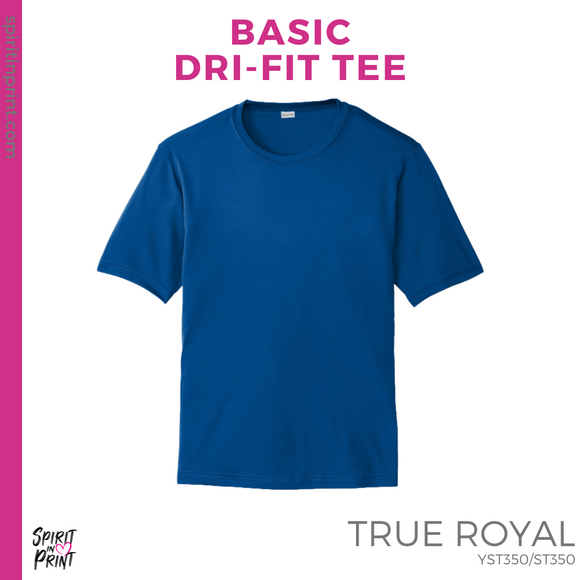Dri-Fit Tee - True Royal (Fugman 3 Stripe #143747)