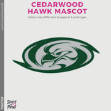 1/4 Zip Hoodie - Graphite/Forest Green (Cedarwood Staff)