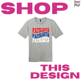 Washington Staff Wavy Patriots - Grey