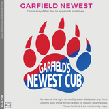 Short Sleeve Baseball Tee - White / Red (Garfield Newest #143013)