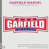 Short Sleeve Baseball Tee - White / Red (Garfield Marvel #143381)