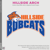 3/4 Sleeve Baseball Tee - Heather Grey / Navy (Hillside Arch #143617)