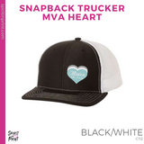 Snapback Trucker Cap- Black/White