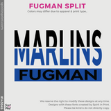 3/4 Sleeve Baseball Tee - White / Black (Fugman Split #143645)