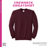 Crewneck Sweatshirt - Maroon (Kastner Logo #143486)