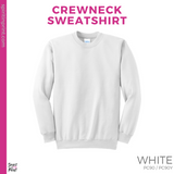 Crewneck Sweatshirt - White (St. Anthony's Crest #143436)