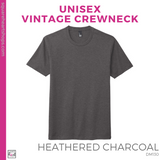 Vintage Unisex Tee - Heathered Charcoal (CW Soccer #143535)