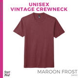 Vintage Tee - Maroon Frost (Classic Bar #143186)
