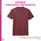 Vintage Tee - Maroon Frost (Nursing Retired #143511)