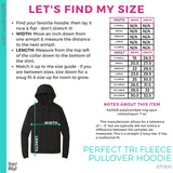 Unisex District Perfect Tri Fleece Pullover Hoodie - Deepest Grey (Mission Vista Academy Heart #143682)
