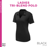 Ladies Tri-Blend Polo - Black (LIFEhouse Women's Ministry)
