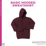 Basic Hoodie - Maroon (Kastner Block #143453)