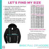 Basic Full-Zip Hoodie - Athletic Heather (Weldon Block #143340)