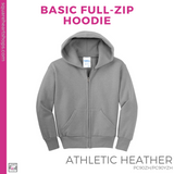 Basic Full-Zip Hoodie - Athletic Heather (Sierra Vista Vikings #143458)