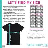 Girly Flirty Tee - Carolina Blue