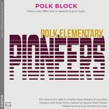 Basic Tee - Maroon (Polk Block #143518)