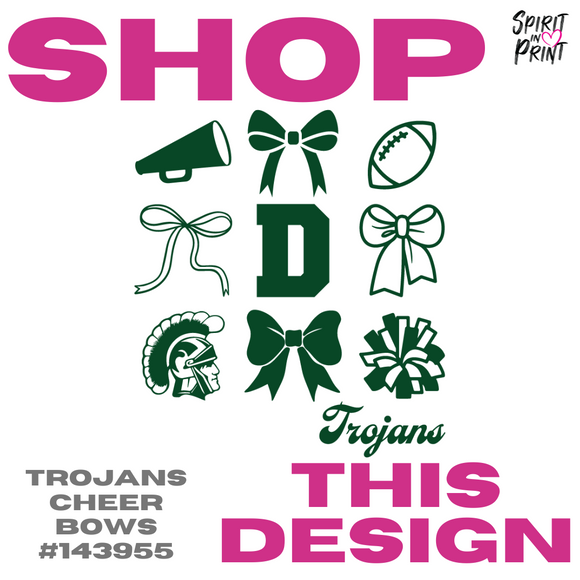 Dinuba Trojans Cheer Bows (#143955)
