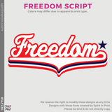 Basic Core Long Sleeve - Red (Freedom Script #143726)