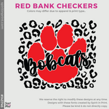 Full-Zip Hoodie - Athletic Heather Red Bank Paw (#143746)