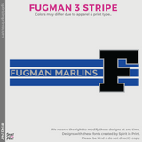 Full-Zip Hoodie - Black (Fugman 3 Stripe #143747)