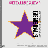 Crewneck Sweatshirt - Purple (Gettysburg Star #143769)