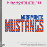 Dri-Fit Tee - Deep Orange (Miramonte Stripes #143780)