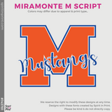 Dri-Fit Tee - Deep Orange (Miramonte M Script #143781)