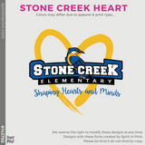 Crewneck Sweatshirt - Athletic Grey (Stone Creek Heart #143788)
