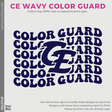 Basic Tee - Navy (Clovis East Wavy Color Guard #143790)