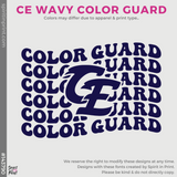 Crewneck Sweatshirt - Navy (Clovis East Wavy Color Guard #143790)