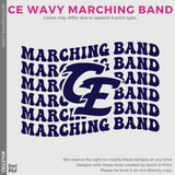 Crewneck Sweatshirt - Dark Green (Clovis East Wavy Marching Band #143791)