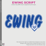 3/4 Sleeve Baseball Tee - White / Black (Ewing Script #143811)