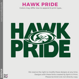 Full-Zip Hoodie - Athletic Heather (Hawk Pride #143816)