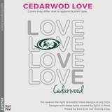 Full-Zip Hoodie - Athletic Heather (Cedarwood Love #143817)