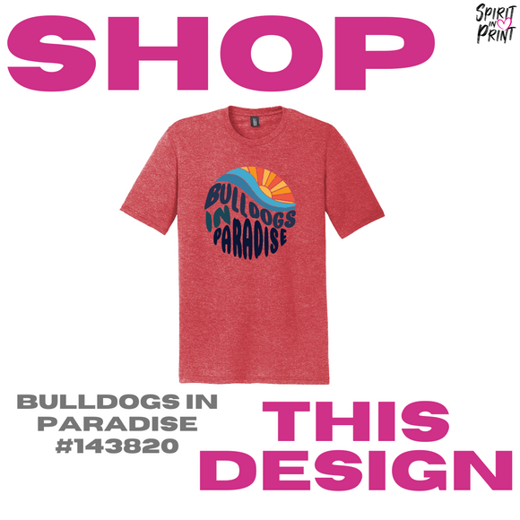 Vintage Tee - Red Frost (Bulldogs in Paradise #143820)