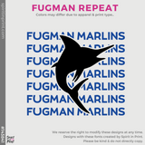 Crewneck Sweatshirt - Royal (Fugman Repeat #143841)