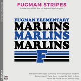 Crewneck Sweatshirt - Royal (Fugman Stripes #143843)