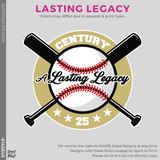 3/4 Sleeve Baseball Tee - Heather Grey / Black (Century A Lasting Legacy #143846)