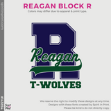 Full-Zip Hoodie - Athletic Heather (Reagan Block R #143854)