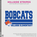 Dri-Fit Tee - Deep Orange (Hillside Stripes #143858)