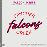 Girly Vintage Tee - Grey Frost (Fancher Creek Falcon Script #143862)