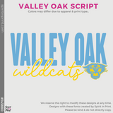 Full-Zip Hoodie - Athletic Heather (Valley Oak Script #143880)